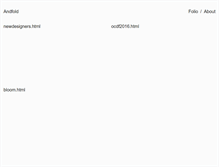 Tablet Screenshot of andfold.co.uk